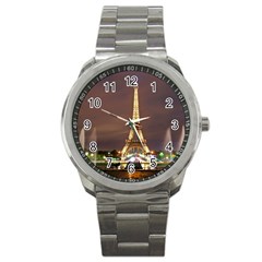 Paris Eiffel Tower Sport Metal Watch by Nexatart