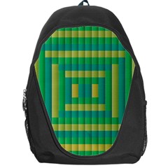 Pattern Grid Squares Texture Backpack Bag