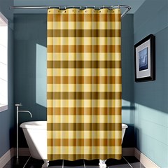 Pattern Grid Squares Texture Shower Curtain 36  X 72  (stall) 