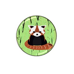 Red Panda Bamboo Firefox Animal Hat Clip Ball Marker by Nexatart