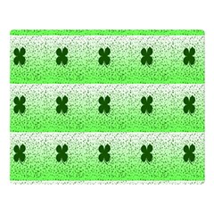 Shamrock Pattern Background Double Sided Flano Blanket (large) 