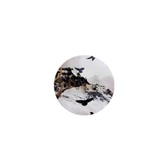 Birds Crows Black Ravens Wing 1  Mini Buttons by Amaryn4rt