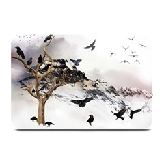 Birds Crows Black Ravens Wing Plate Mats by Amaryn4rt