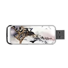 Birds Crows Black Ravens Wing Portable Usb Flash (two Sides) by Amaryn4rt