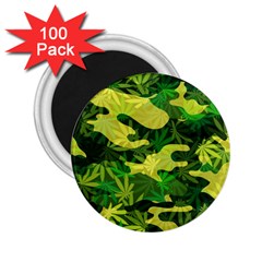 Marijuana Camouflage Cannabis Drug 2 25  Magnets (100 Pack)  by Amaryn4rt