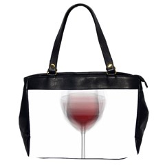 Wine Glass Steve Socha Office Handbags (2 Sides)  by WineGlassOverlay