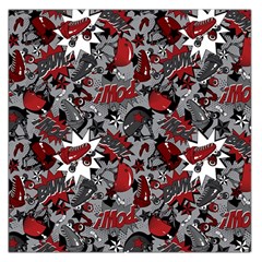 Roller Derby Slam Large Satin Scarf (square) by electrogiraffe