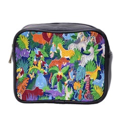 Animated Safari Animals Background Mini Toiletries Bag 2-side by Nexatart