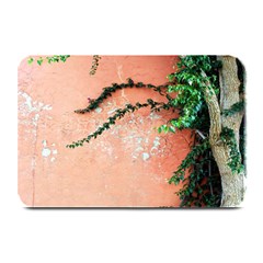 Background Stone Wall Pink Tree Plate Mats by Nexatart