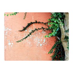 Background Stone Wall Pink Tree Double Sided Flano Blanket (mini)  by Nexatart