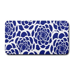 Blue And White Flower Background Medium Bar Mats by Nexatart