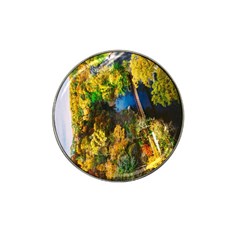 Bridge River Forest Trees Autumn Hat Clip Ball Marker