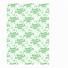 Saint Patrick Motif Pattern Small Garden Flag (two Sides) by dflcprints