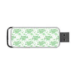 Saint Patrick Motif Pattern Portable Usb Flash (one Side) by dflcprints