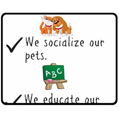 Homeschoolers Socialize Fleece Blanket (medium)  by athenastemple