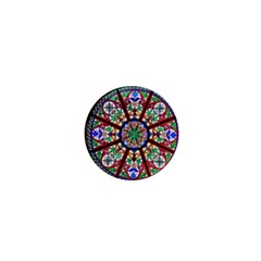 Church Window Window Rosette 1  Mini Buttons by Nexatart