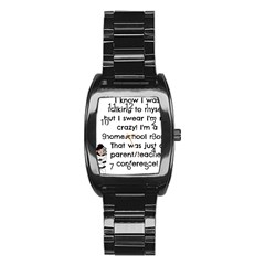 Parentteacher Stainless Steel Barrel Watch