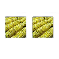 Corn Grilled Corn Cob Maize Cob Cufflinks (square)