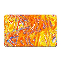 Crazy Patterns In Yellow Magnet (rectangular) by Nexatart