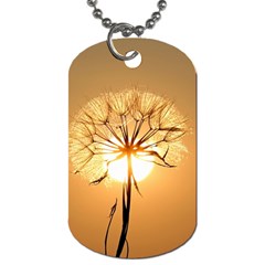 Dandelion Sun Dew Water Plants Dog Tag (two Sides)