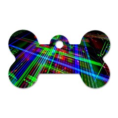 Electronics Board Computer Trace Dog Tag Bone (two Sides)