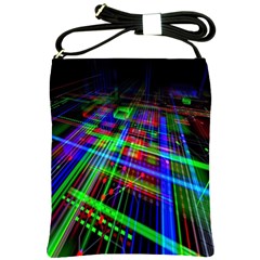 Electronics Board Computer Trace Shoulder Sling Bags