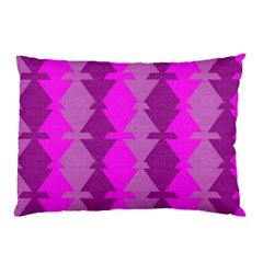 Fabric Textile Design Purple Pink Pillow Case (two Sides)