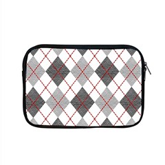 Fabric Texture Argyle Design Grey Apple Macbook Pro 15  Zipper Case by Nexatart