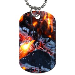 Fire Embers Flame Heat Flames Hot Dog Tag (one Side)