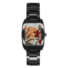 Fall Colors Stainless Steel Barrel Watch