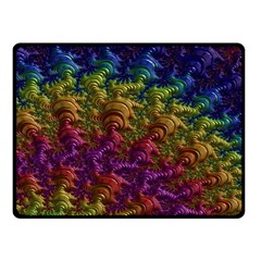 Fractal Art Design Colorful Fleece Blanket (small)