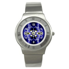 Fractal Fantasy Blue Beauty Stainless Steel Watch