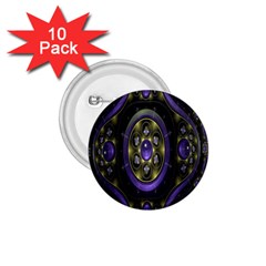 Fractal Sparkling Purple Abstract 1 75  Buttons (10 Pack) by Nexatart