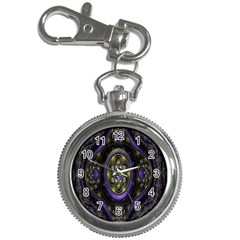 Fractal Sparkling Purple Abstract Key Chain Watches