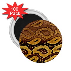 Golden Patterned Paper 2 25  Magnets (100 Pack) 