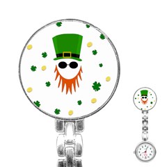 St  Patrick s Day Stainless Steel Nurses Watch by Valentinaart