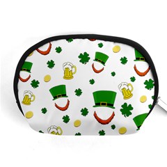 St  Patrick s Day Pattern Accessory Pouches (medium)  by Valentinaart