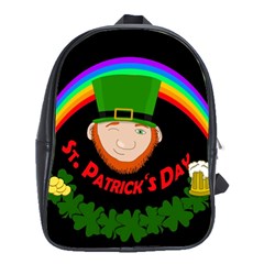 St  Patrick s Day School Bags(large)  by Valentinaart