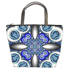 Fractal Cathedral Pattern Mosaic Bucket Bags by Nexatart