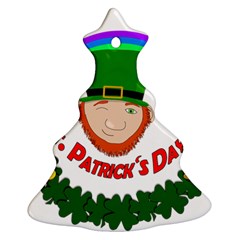 St  Patrick Ornament (christmas Tree)  by Valentinaart