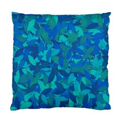 Blue Autumn Standard Cushion Case (one Side) by Valentinaart