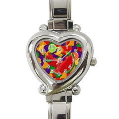 Summer Fruits Heart Italian Charm Watch by Valentinaart