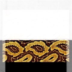 Golden Patterned Paper Rectangular Jigsaw Puzzl by Nexatart