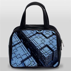 Grid Maths Geometry Design Pattern Classic Handbags (2 Sides) by Nexatart