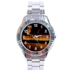 Houses Of Parliament Stainless Steel Analogue Watch