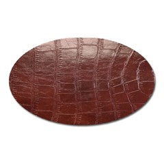 Leather Snake Skin Texture Oval Magnet