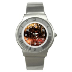 Locomotive Stainless Steel Watch