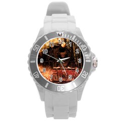 Locomotive Round Plastic Sport Watch (l)