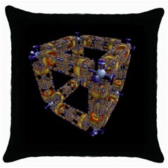 Machine Gear Mechanical Technology Throw Pillow Case (black)