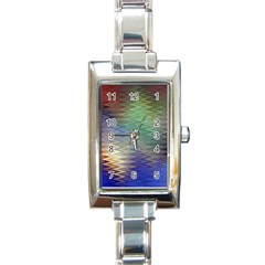 Metallizer Art Glass Rectangle Italian Charm Watch